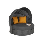 Lauko sofa Sydney su baldakimu GREY/GREY MELANGE