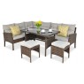 Lauko komplektas TH 3 BROWN su pufais