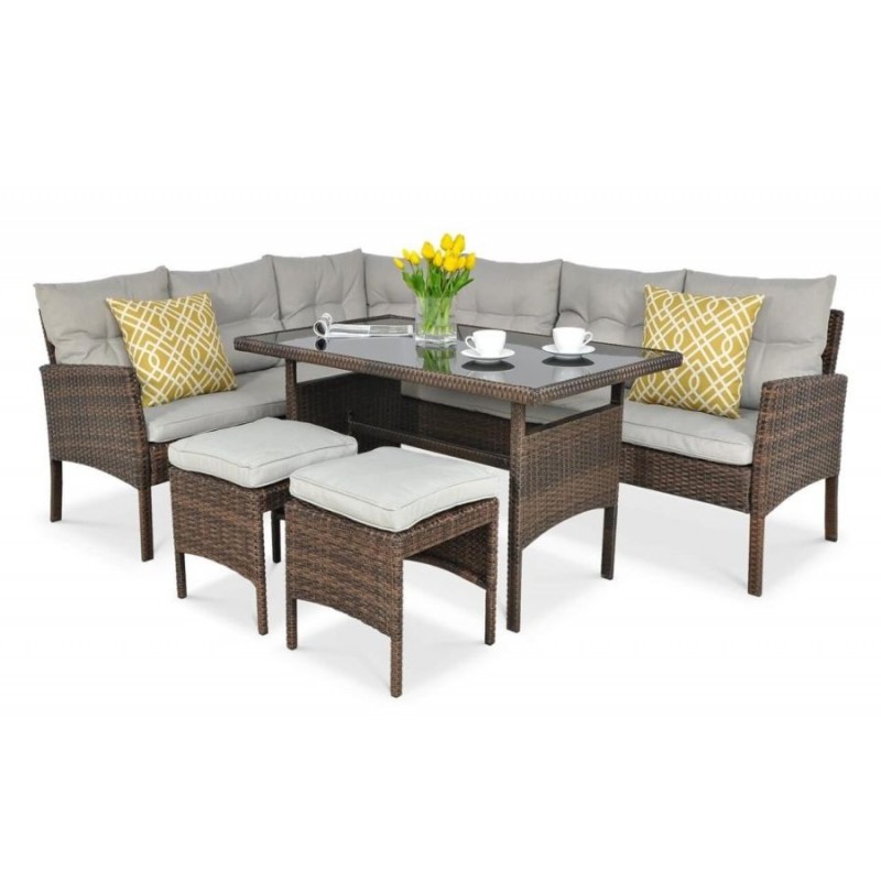 Lauko komplektas TH 3 BROWN su pufais