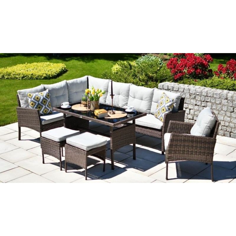 Lauko komplektas TH 3 BROWN su pufais