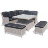 Lauko baldų komplektas BALI3 WHITE/GREY