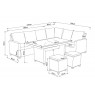 Lauko baldų komplektas TANIS 9 BEIGE/BROWN