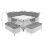 Lauko baldų komplektas BALI3 WHITE/GREY