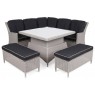 Lauko baldų komplektas BALI3 WHITE/GREY