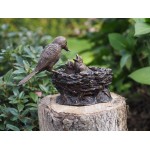 Bronzinė sodo dekoracija Paukščių lizdas 20x9x14cm