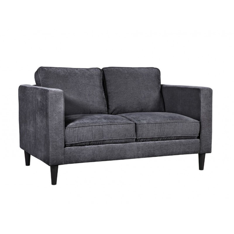 Dvivietė sofa SPENCER, tamsiai pilka, 140x86x86cm