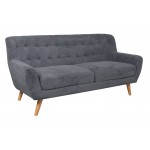 Trivietė sofa RIHANNA, pilka, 185x84x87cm