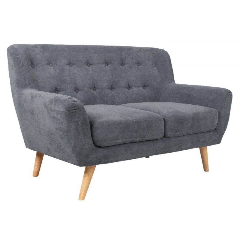 Dvivietė sofa RIHANNA, pilka, 140x84x87cm
