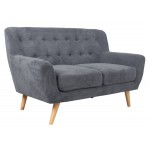Dvivietė sofa RIHANNA, pilka, 140x84x87cm