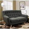 Dvivietė sofa RIHANNA, pilka, 140x84x87cm