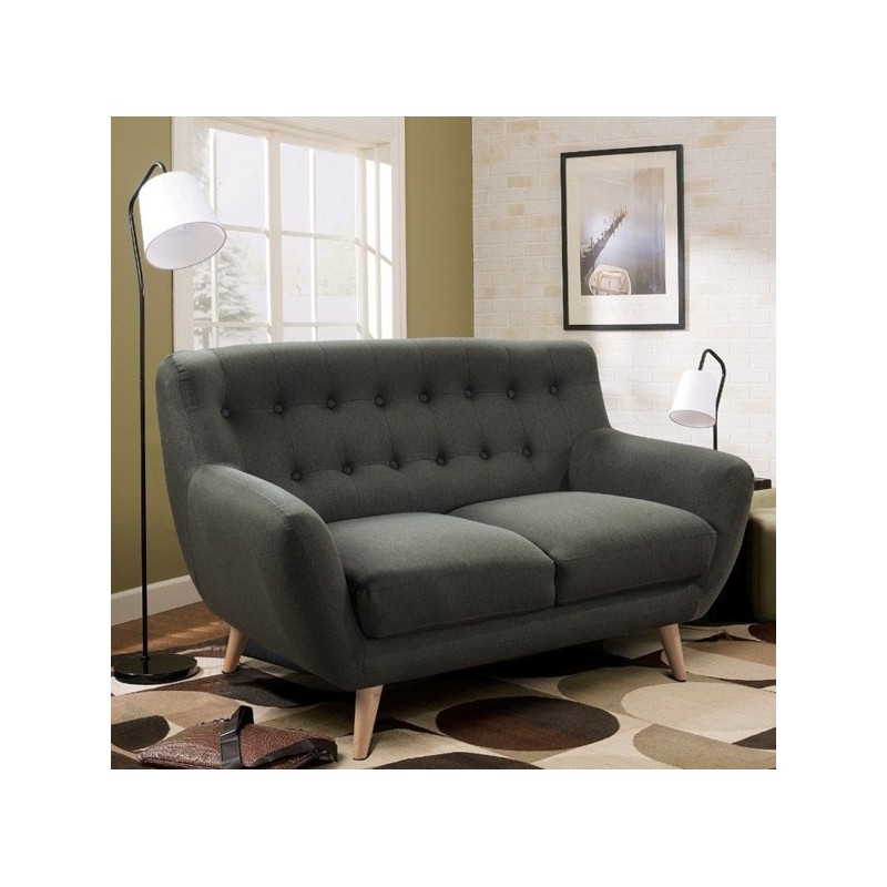 Dvivietė sofa RIHANNA, pilka, 140x84x87cm