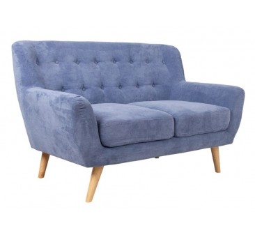 Dvivietė sofa RIHANNA, mėlyna, 140x84x87cm