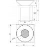 Lauko kepsninė su malkų dėtuve, nerūdijančio plieno paviršiumi, graphite