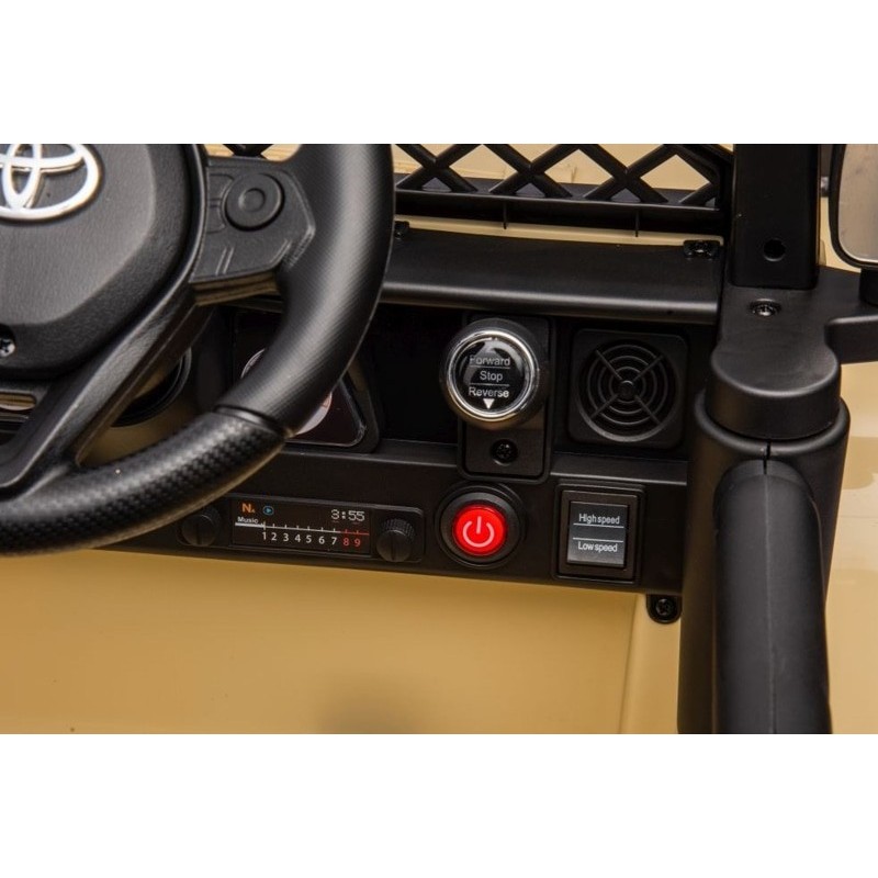 Elektromobilis TOYOTA FJ, 4x4, 12V, smėlio spalvos