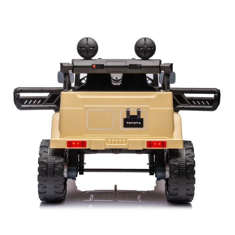 Elektromobilis TOYOTA FJ, 4x4, 12V, smėlio spalvos