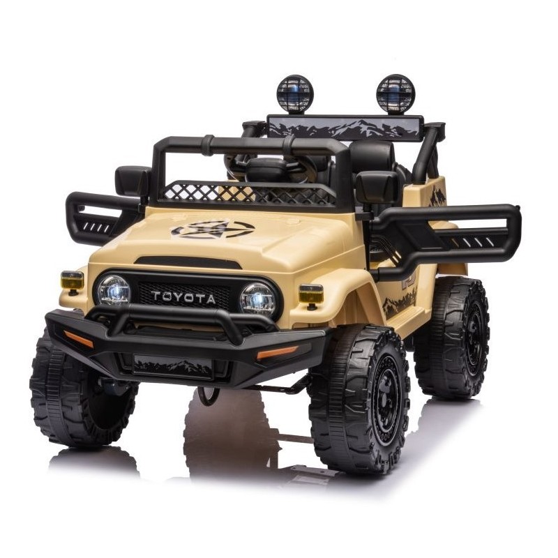Elektromobilis TOYOTA FJ, 4x4, 12V, smėlio spalvos