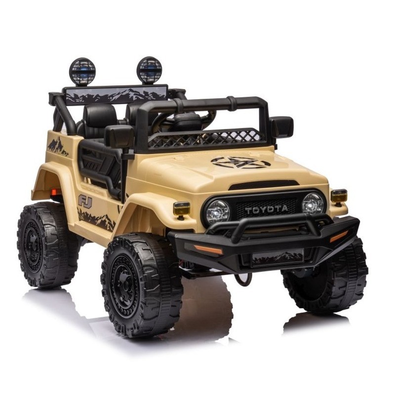 Elektromobilis TOYOTA FJ, 4x4, 12V, smėlio spalvos