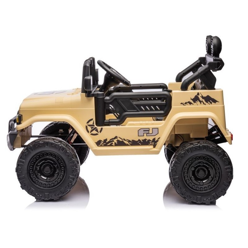 Elektromobilis TOYOTA FJ, 4x4, 12V, smėlio spalvos