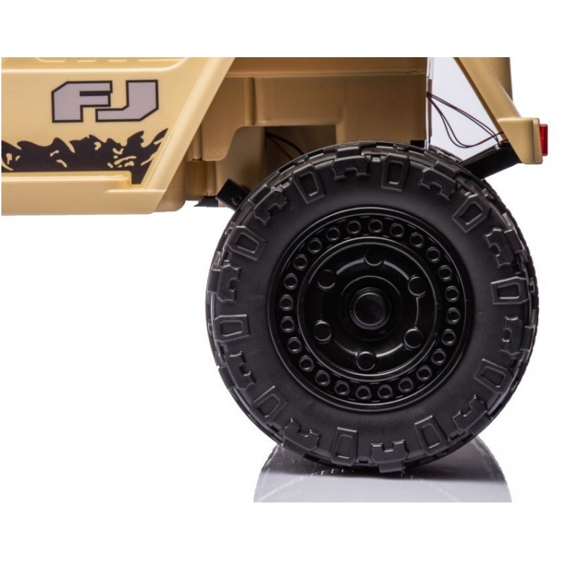 Elektromobilis TOYOTA FJ, 4x4, 12V, smėlio spalvos