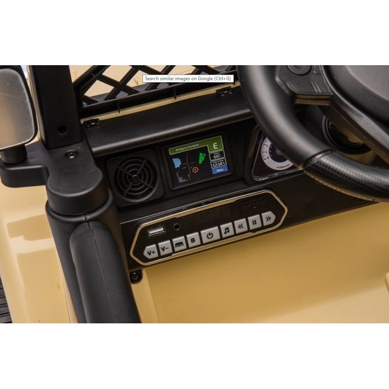 Elektromobilis TOYOTA FJ, 4x4, 12V, smėlio spalvos