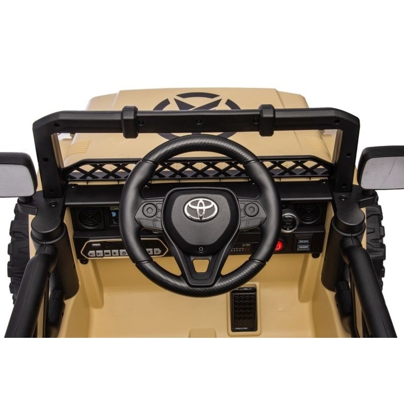 Elektromobilis TOYOTA FJ, 4x4, 12V, smėlio spalvos