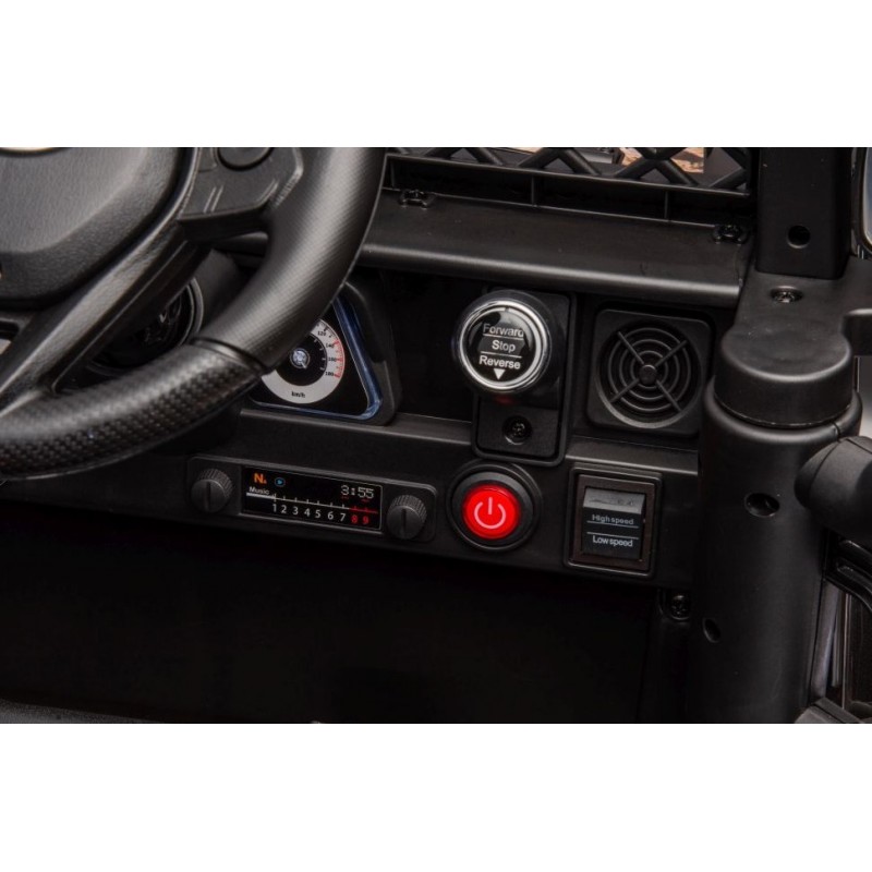 Elektromobilis TOYOTA FJ, 4x4, 12V, juodas