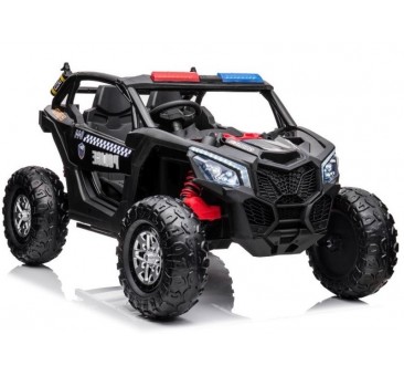 Policijos elektromobilis XB-2118, 4x4, 24V, juodas