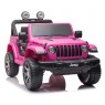 Elektromobilis JEEP WRANGLER RUBICON, 12V, rožinis