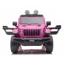 Elektromobilis JEEP WRANGLER RUBICON, 12V, rožinis