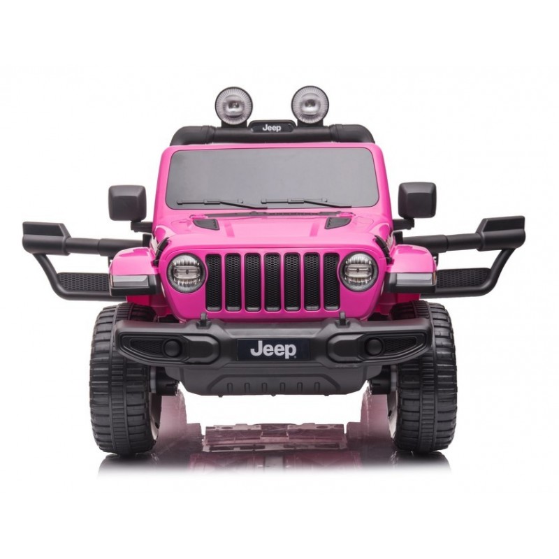 Elektromobilis JEEP WRANGLER RUBICON, 12V, rožinis