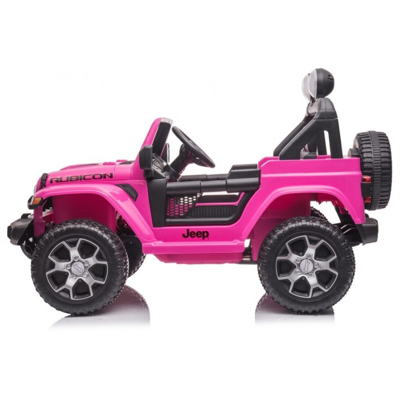 Elektromobilis JEEP WRANGLER RUBICON, 12V, rožinis