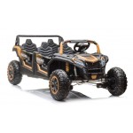 Elektromobilis „Buggy A033“, 4x4, 2x24V, auksinis