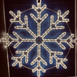 2D LED dekoracija SNAIGĖ 85 cm šiltai balta
