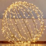 LED dekoracija - kamuolys, 80cm 240LED, šiltai baltas