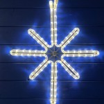LED dekoracija ŽVAIGŽDĖ, 38x65cm šiltai balta