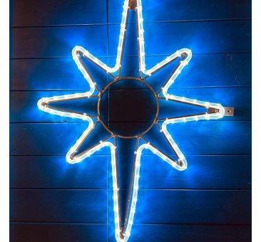 LED dekoracija ŽVAIGŽDĖ, 53x90cm šaltai balta