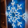 LED dekoracija SNAIGĖ 80 cm, šaltai balta