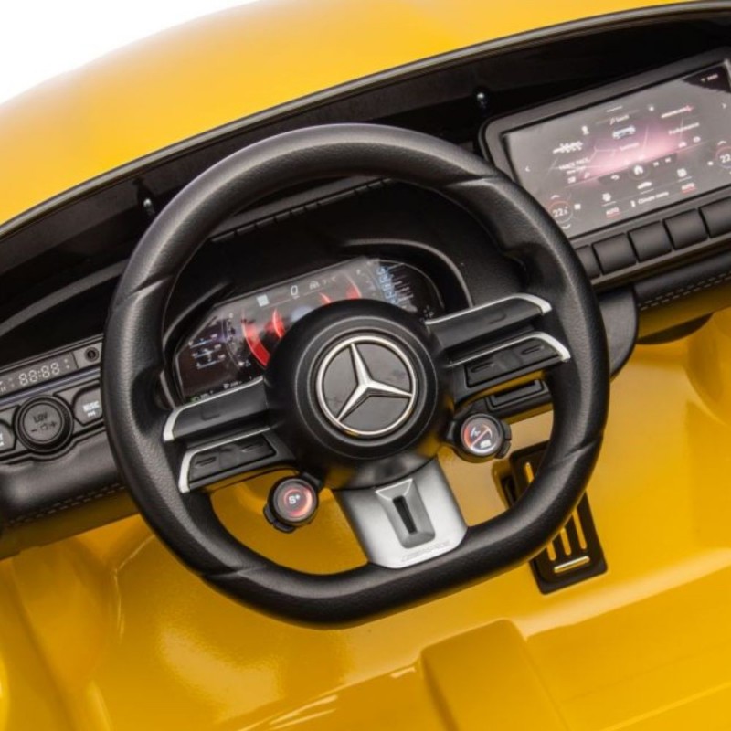 Elektromobilis Mercedes AMG SL63, 24V, geltonas lakuotas