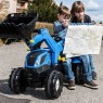 Minamas pedalais traktorius Rolly Toys Farmtrac, mėlynas