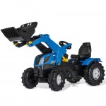 Minamas pedalais traktorius Rolly Toys Farmtrac, mėlynas