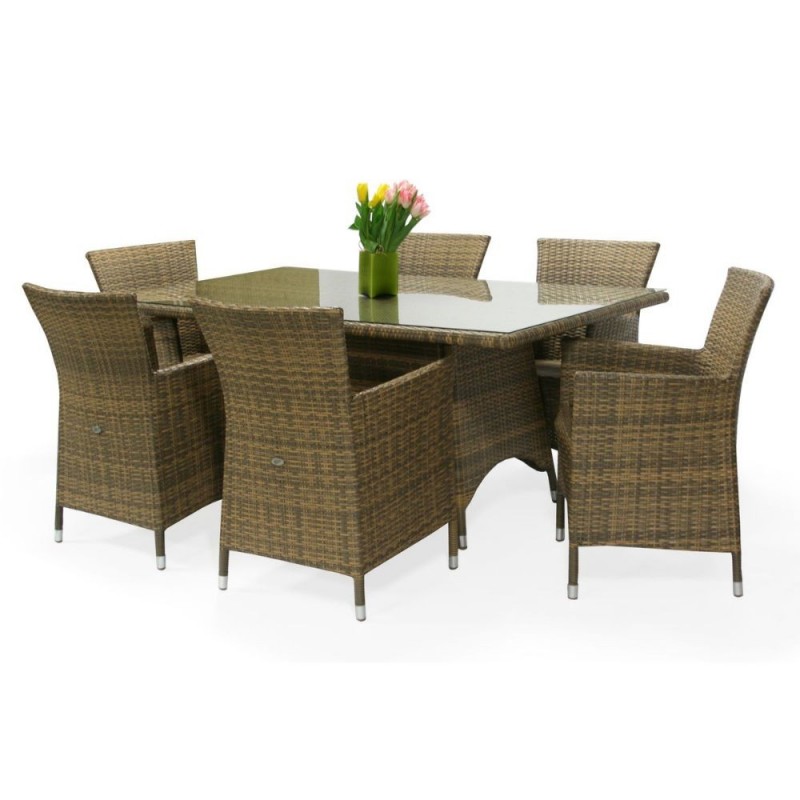 Lauko kėdė WICKER CAPPUCINO 61x58xH86cm