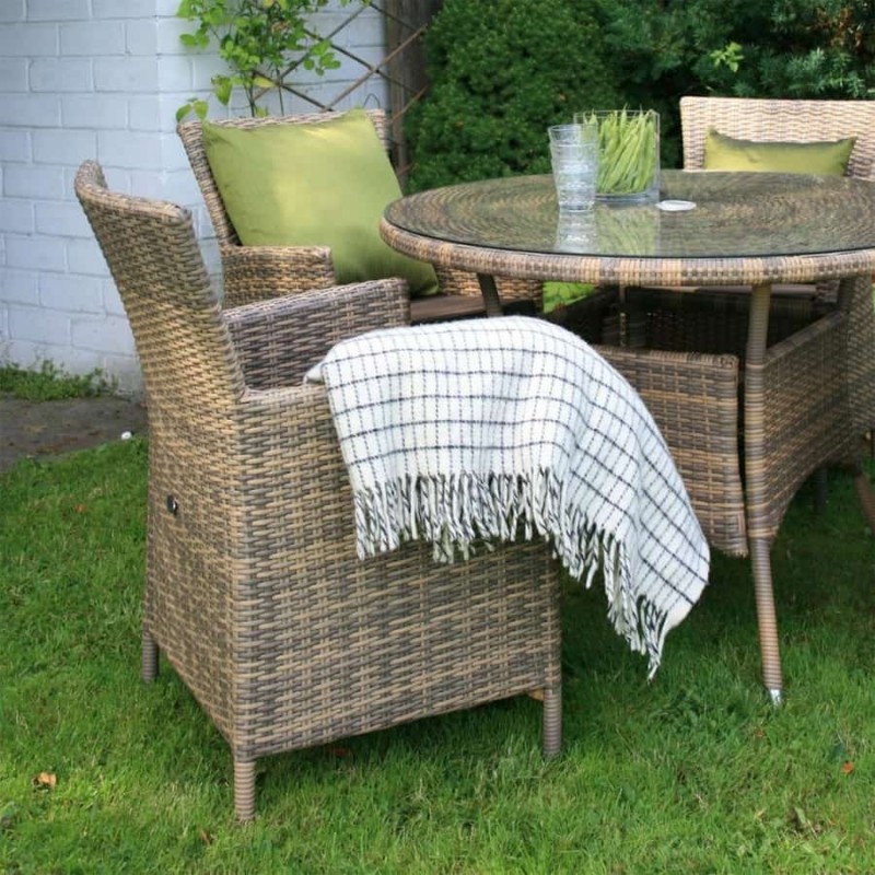 Lauko kėdė WICKER CAPPUCINO 61x58xH86cm