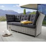 Trivietė lauko sofa ALMA VINTAGE WHITE 210x78x83cm.