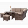 Lauko komplektas VENTURA + pufai brown