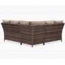 Lauko komplektas VENTURA + pufai brown