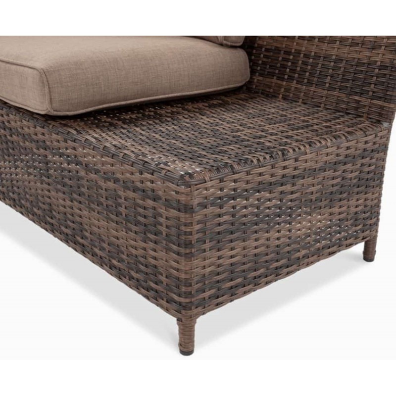 Lauko komplektas VENTURA + pufai brown