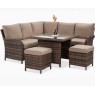 Lauko komplektas VENTURA + pufai brown