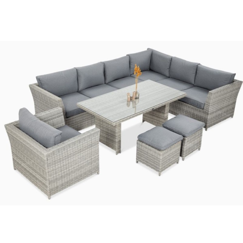 Pinti lauko baldai AURĖJA DINING PLUS STONE GREY