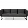 Trivietė lauko sofa PIXEL CHARCOAL 186x74x72cm.