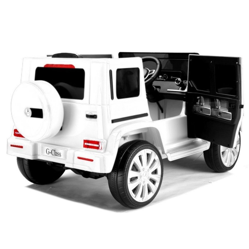 Elektromobilis MERCEDES G500 12V4,5Ah baltas